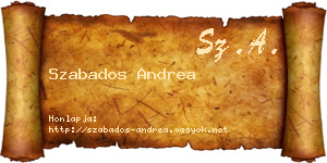 Szabados Andrea névjegykártya